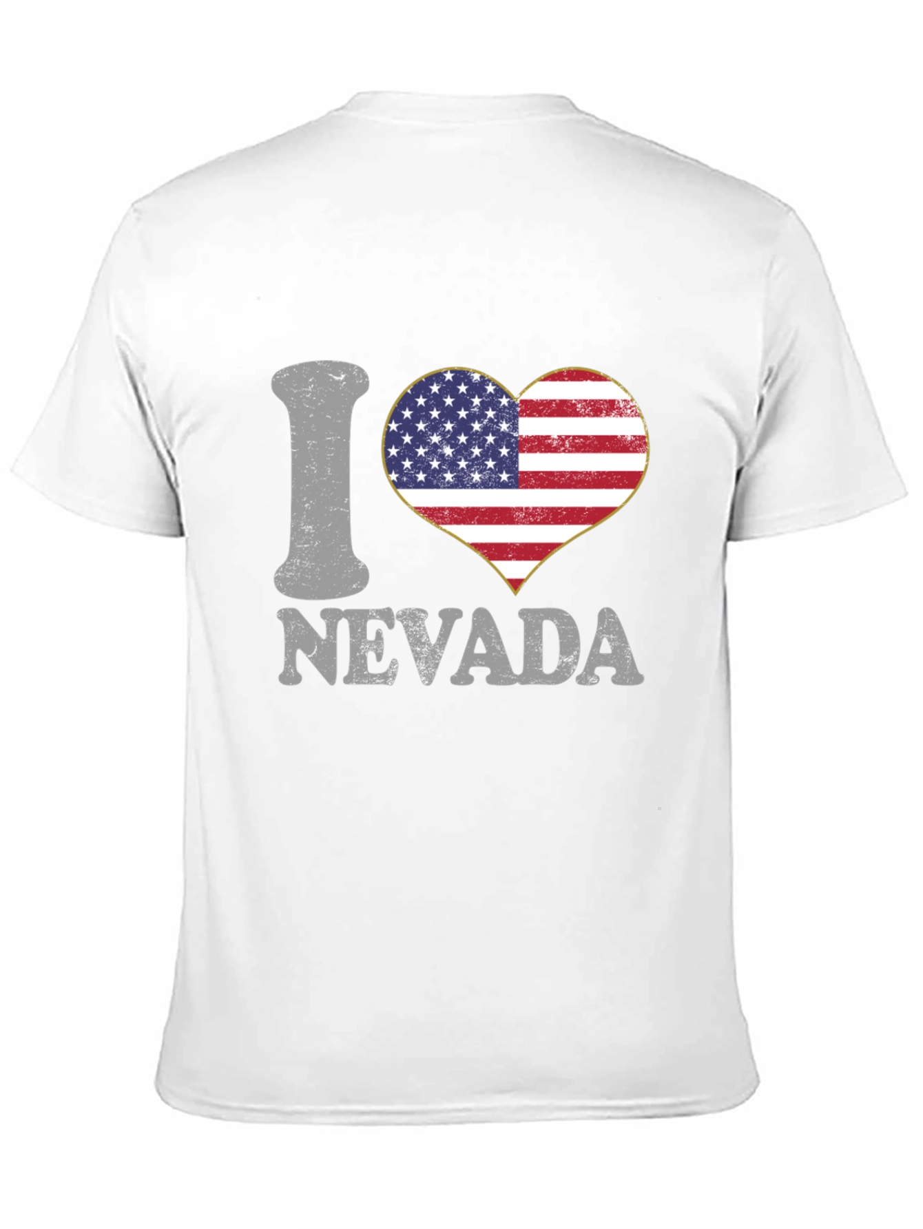 Camiseta I Love Nevada Bandera Americana