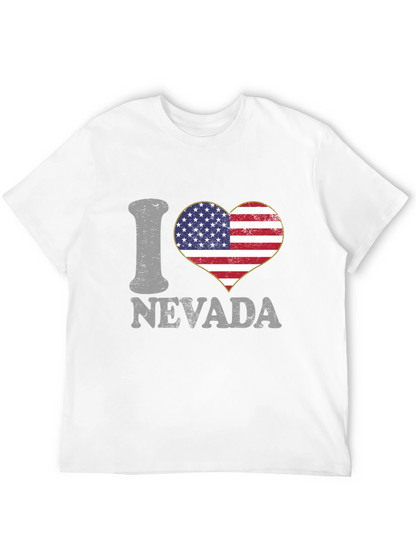 Camiseta I Love Nevada Bandera Americana