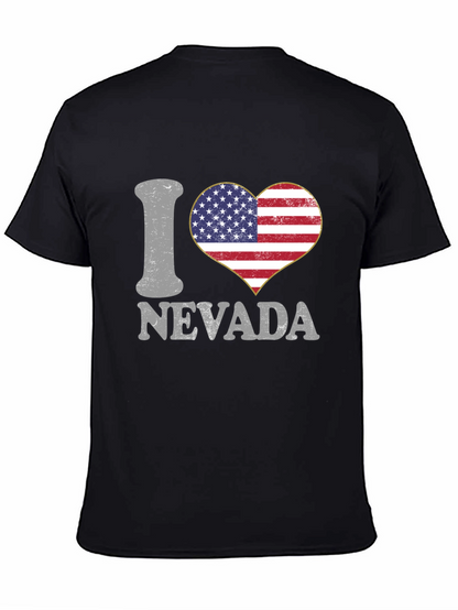 Camiseta I Love Nevada Bandera Americana