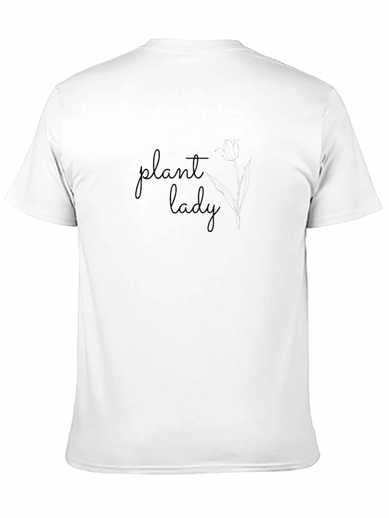 Camiseta Negra Plant Lady para Amantes de las Plantas