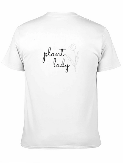 Camiseta Negra Plant Lady para Amantes de las Plantas