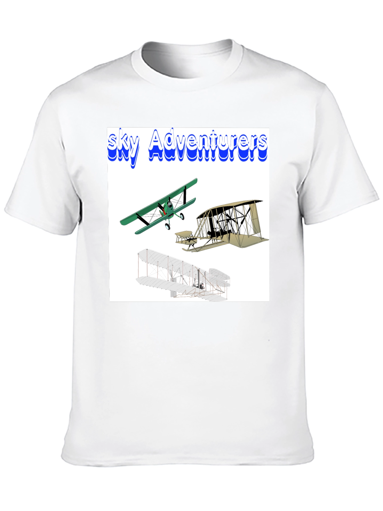 Camiseta Negra Sky Adventurers para Hombre