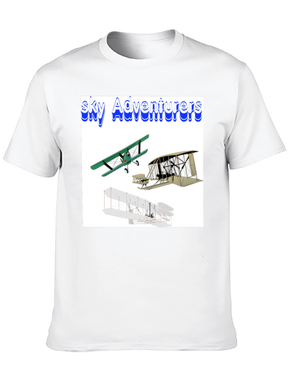 Camiseta Negra Sky Adventurers para Hombre