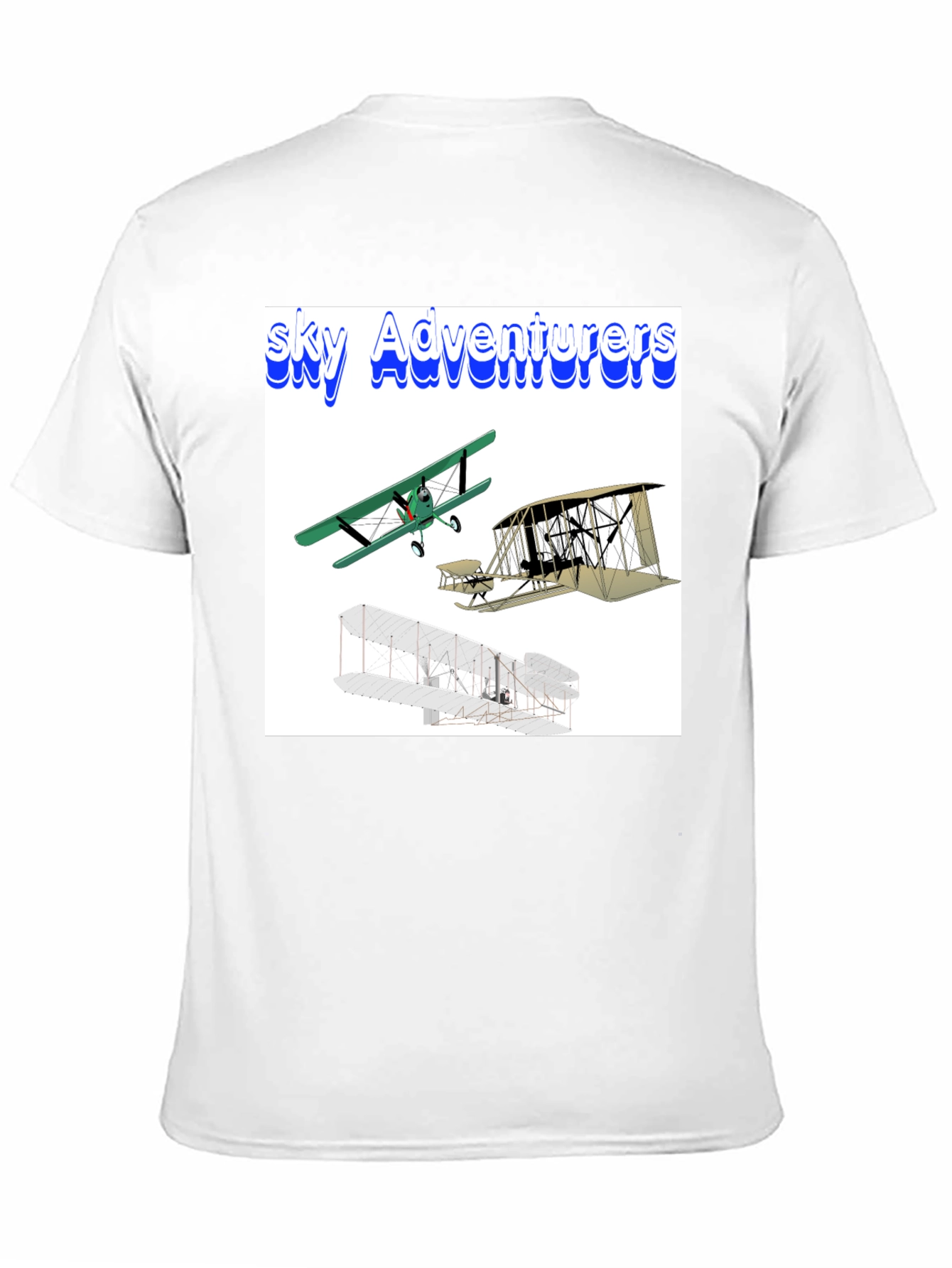 Camiseta Negra Sky Adventurers para Hombre