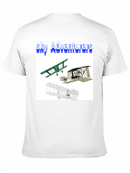 Camiseta Negra Sky Adventurers para Hombre