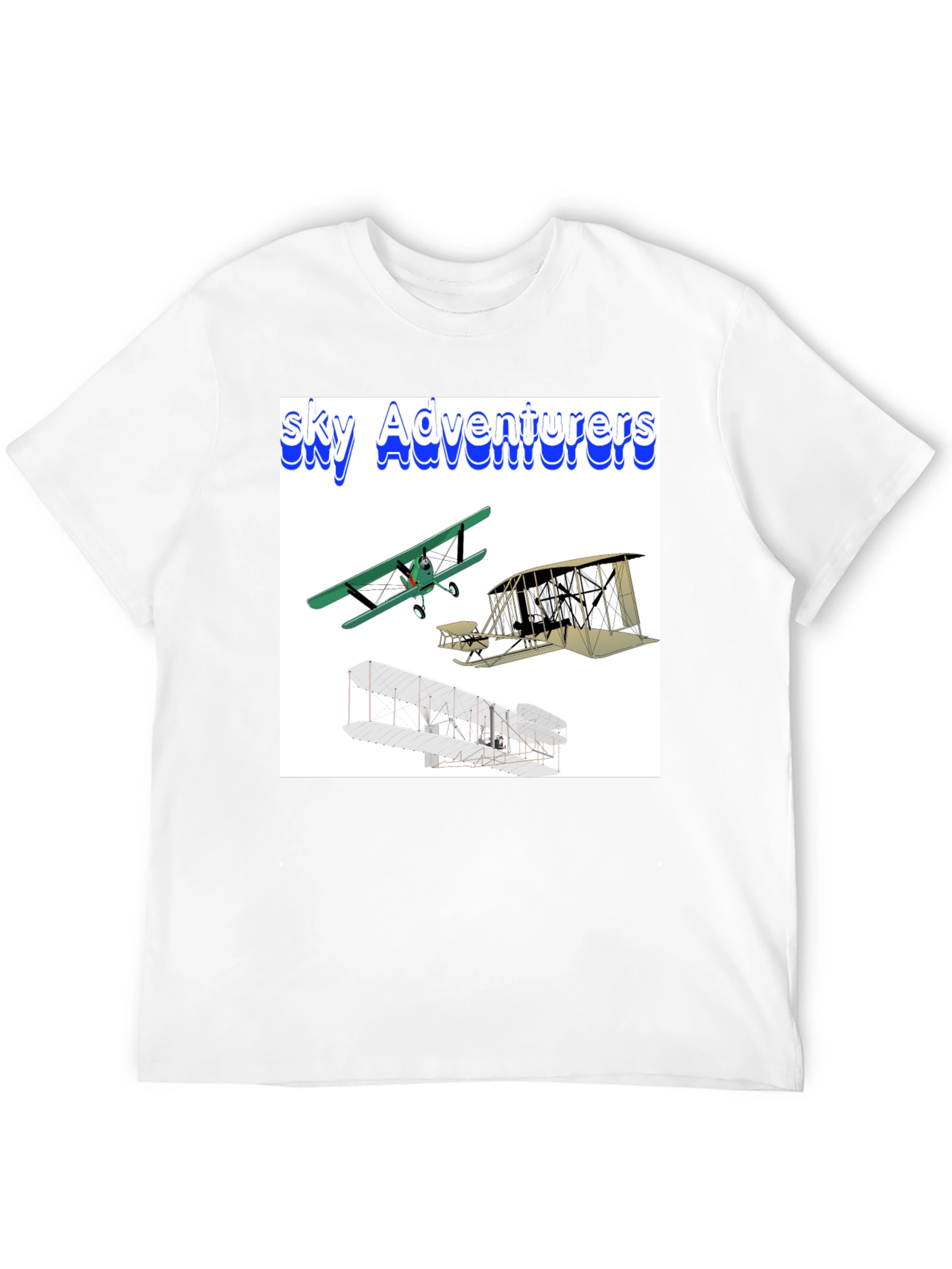 Camiseta Negra Sky Adventurers para Hombre