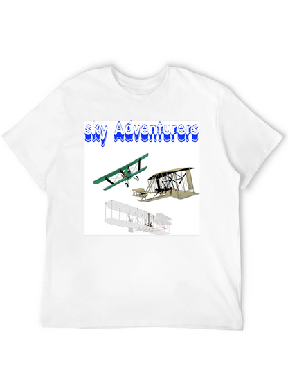Camiseta Negra Sky Adventurers para Hombre