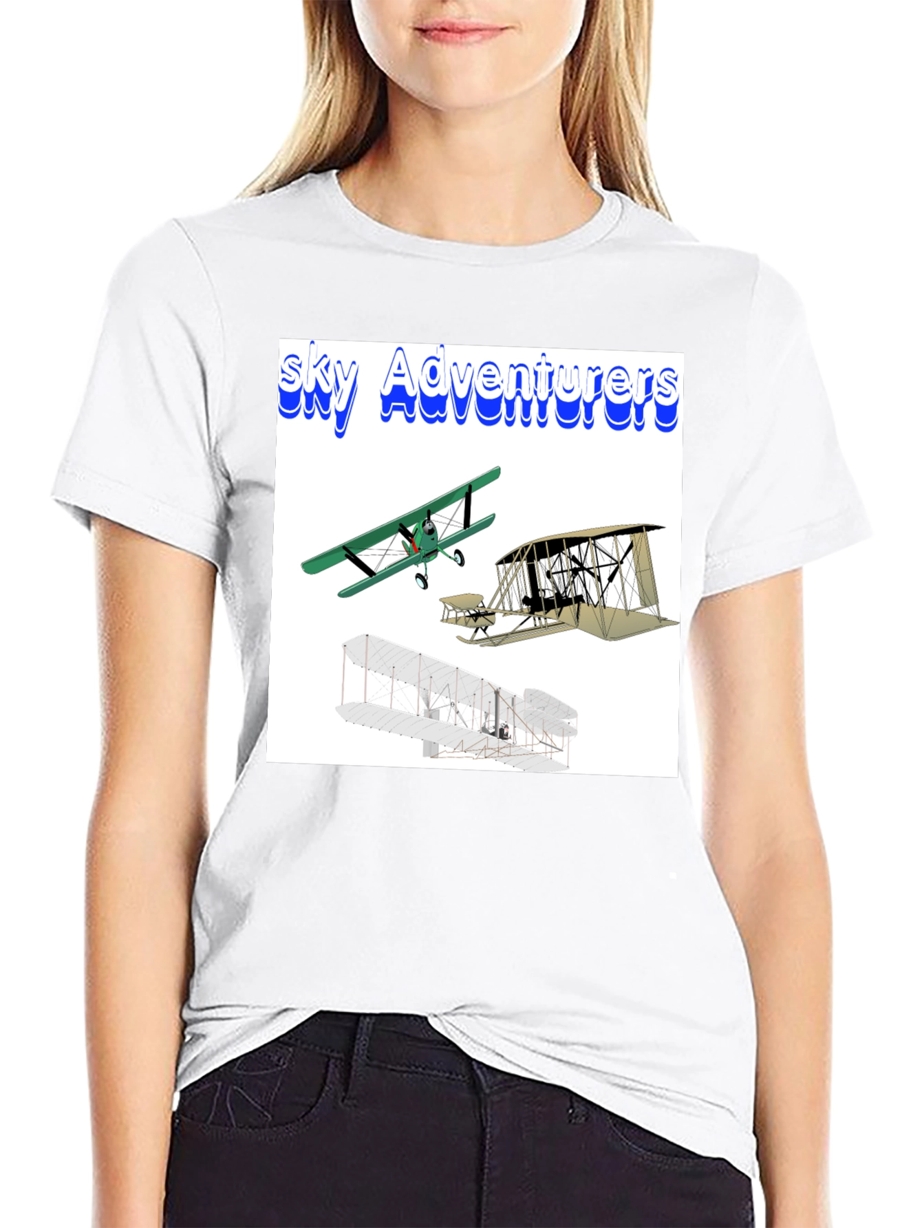 Camiseta Negra Sky Adventurers para Hombre