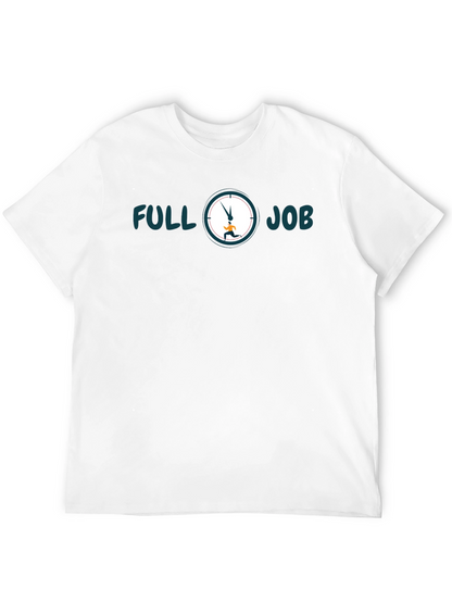 Camiseta Hombre Negra Full Job - Estilo Casual