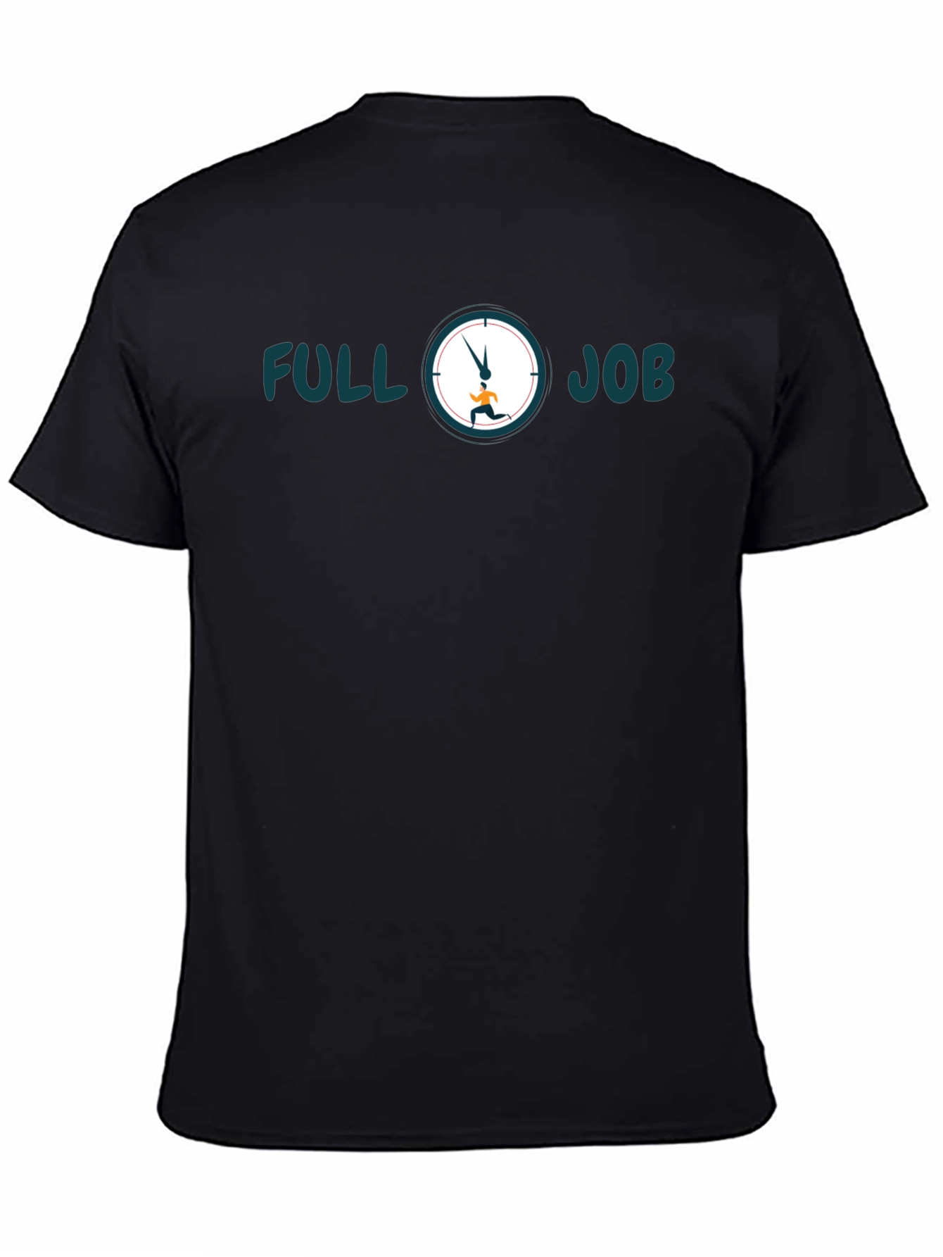 Camiseta Hombre Negra Full Job - Estilo Casual
