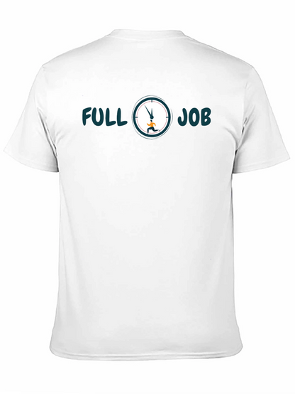 Camiseta Hombre Negra Full Job - Estilo Casual