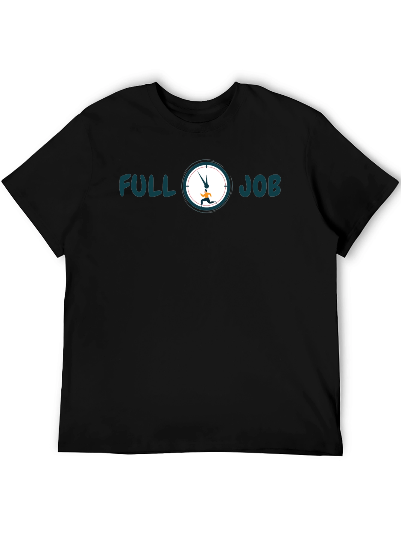 Camiseta Hombre Negra Full Job - Estilo Casual