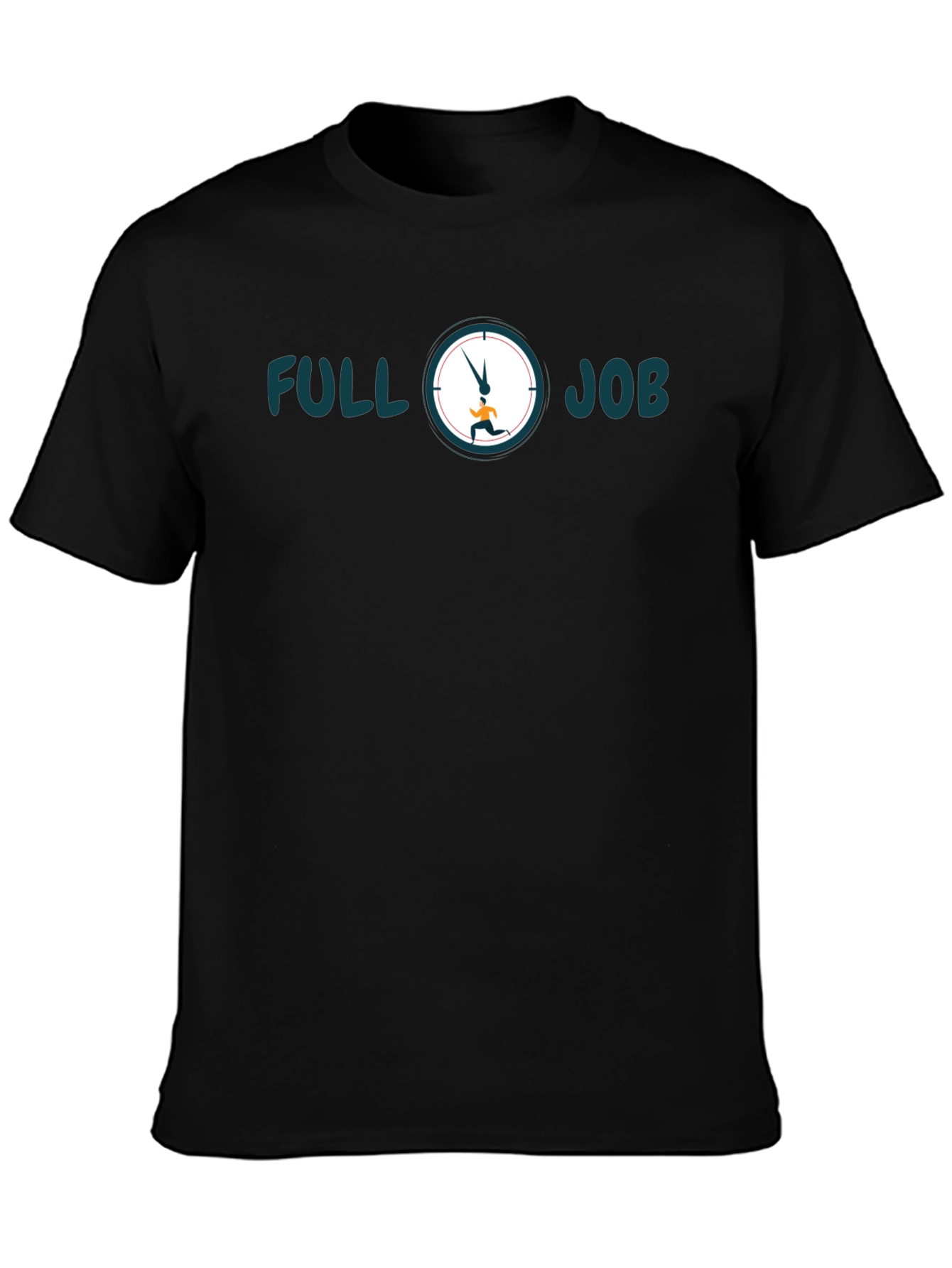 Camiseta Hombre Negra Full Job - Estilo Casual