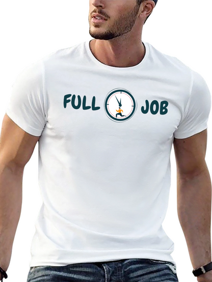 Camiseta Hombre Negra Full Job - Estilo Casual