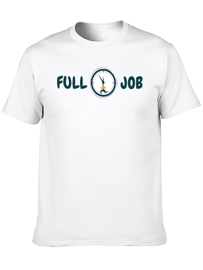 Camiseta Hombre Negra Full Job - Estilo Casual