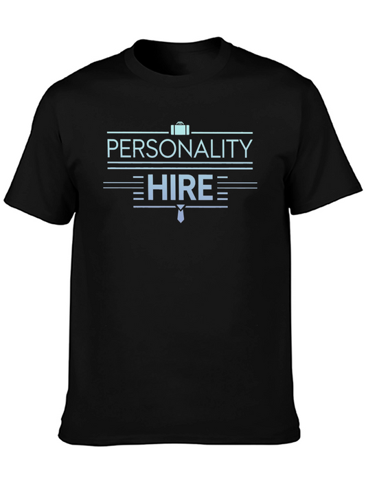 Camiseta Negra: Personalidad Contratada