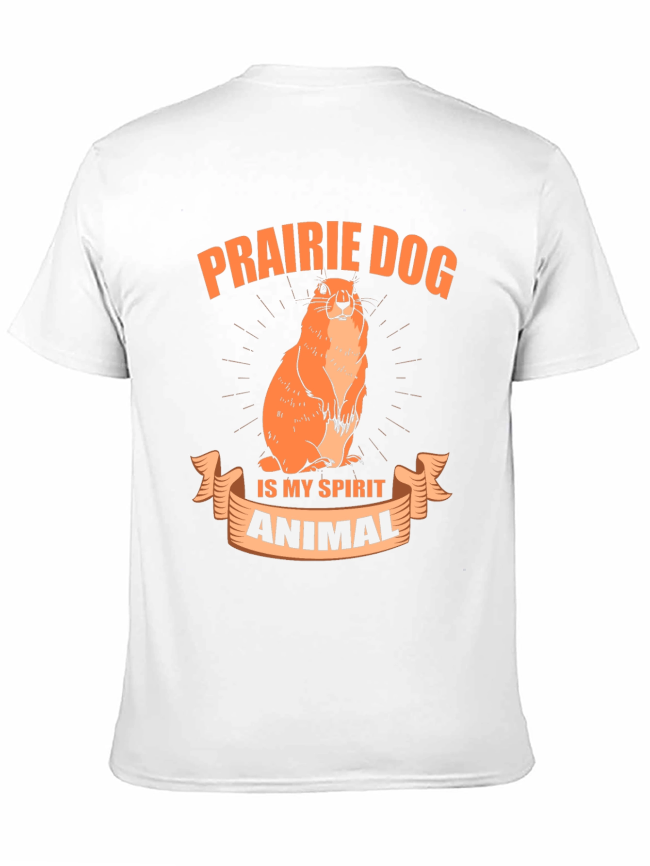Camiseta Negra Prairie Dog is My Spirit Animal