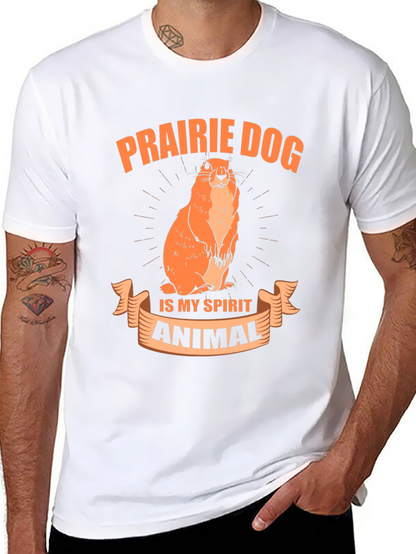 Camiseta Negra Prairie Dog is My Spirit Animal