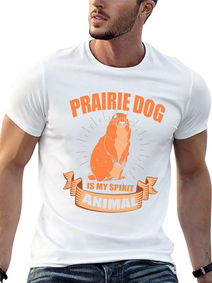 Camiseta Negra Prairie Dog is My Spirit Animal
