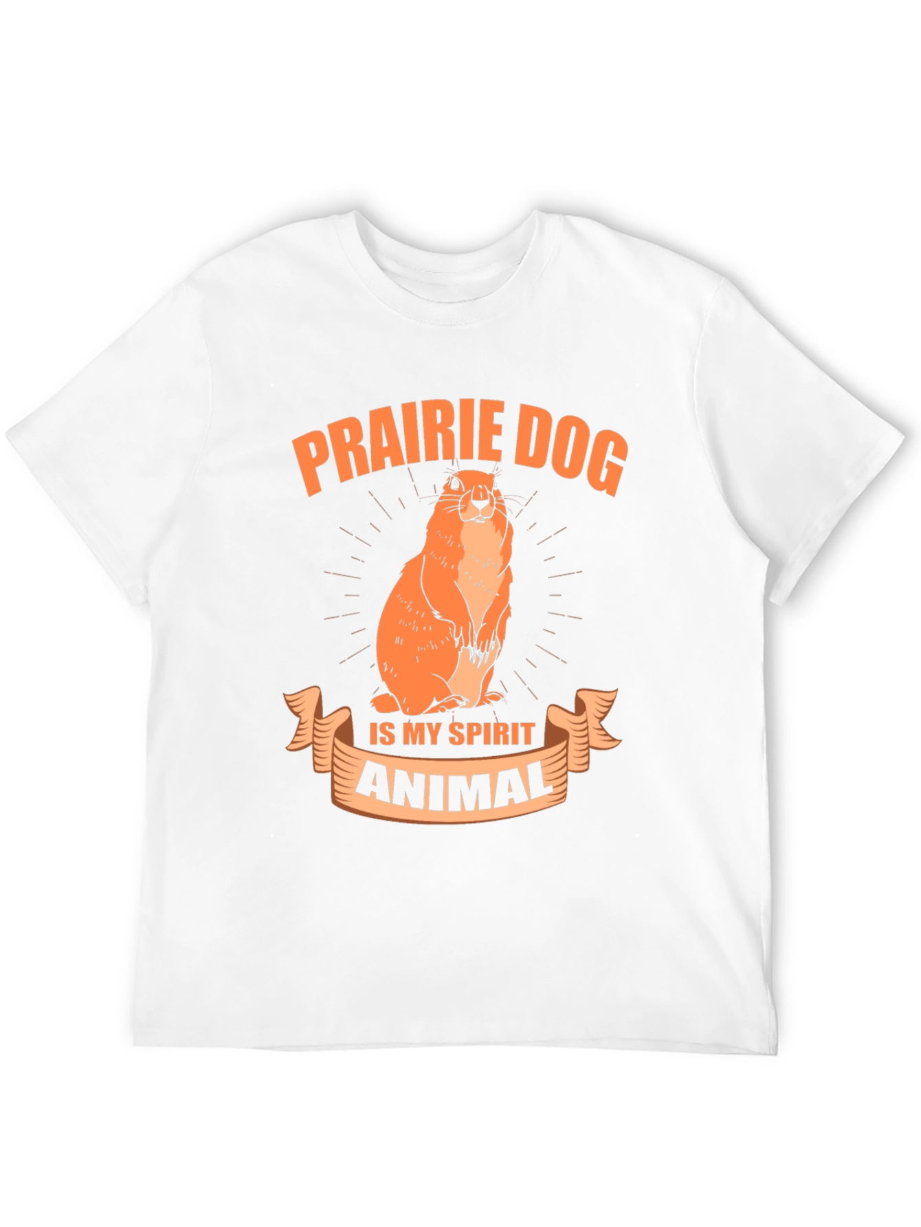Camiseta Negra Prairie Dog is My Spirit Animal