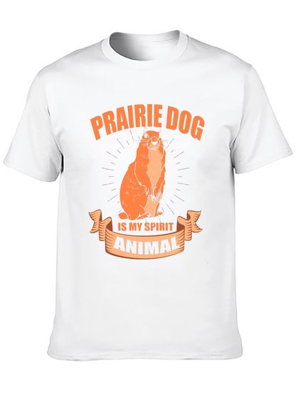 Camiseta Negra Prairie Dog is My Spirit Animal