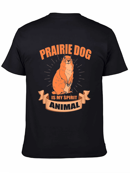 Camiseta Negra Prairie Dog is My Spirit Animal