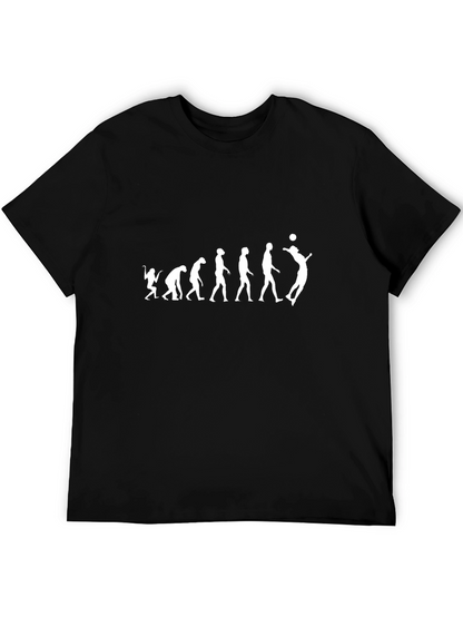 Camiseta Hombre Evolución Voleibol - Diseño Original