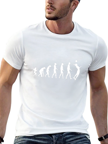 Camiseta Hombre Evolución Voleibol - Diseño Original
