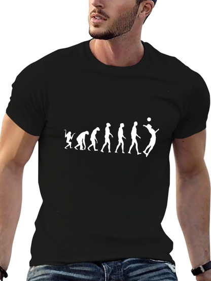 Camiseta Hombre Evolución Voleibol - Diseño Original