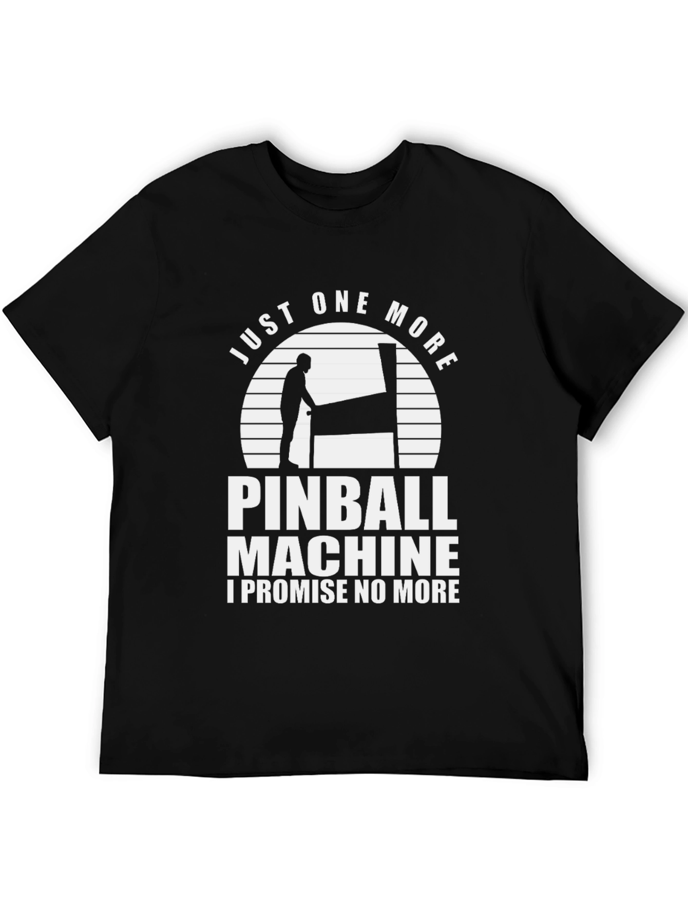 Camiseta Negra: Solo Una Partida Más de Pinball