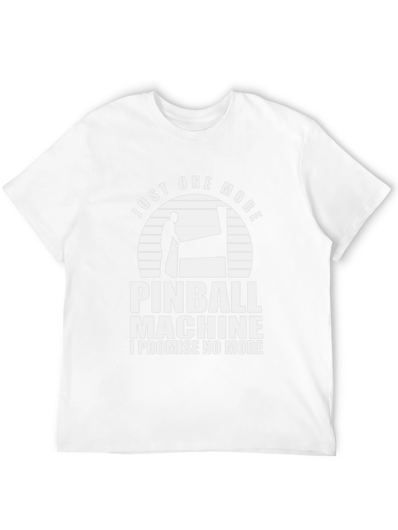 Camiseta Negra: Solo Una Partida Más de Pinball