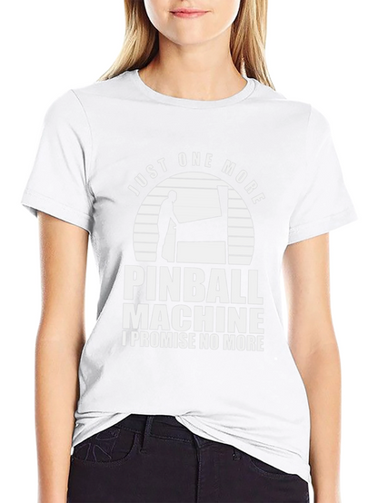 Camiseta Negra: Solo Una Partida Más de Pinball