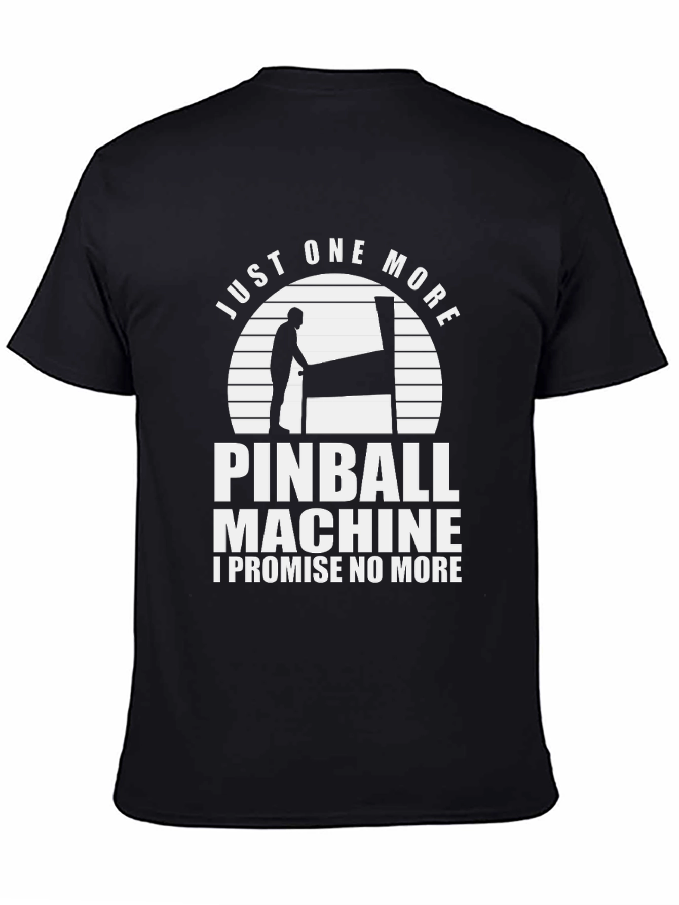 Camiseta Negra: Solo Una Partida Más de Pinball