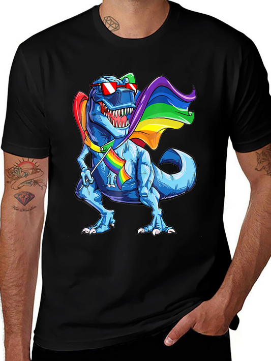 Camiseta Dinosaurio T-Rex Orgullo LGBT