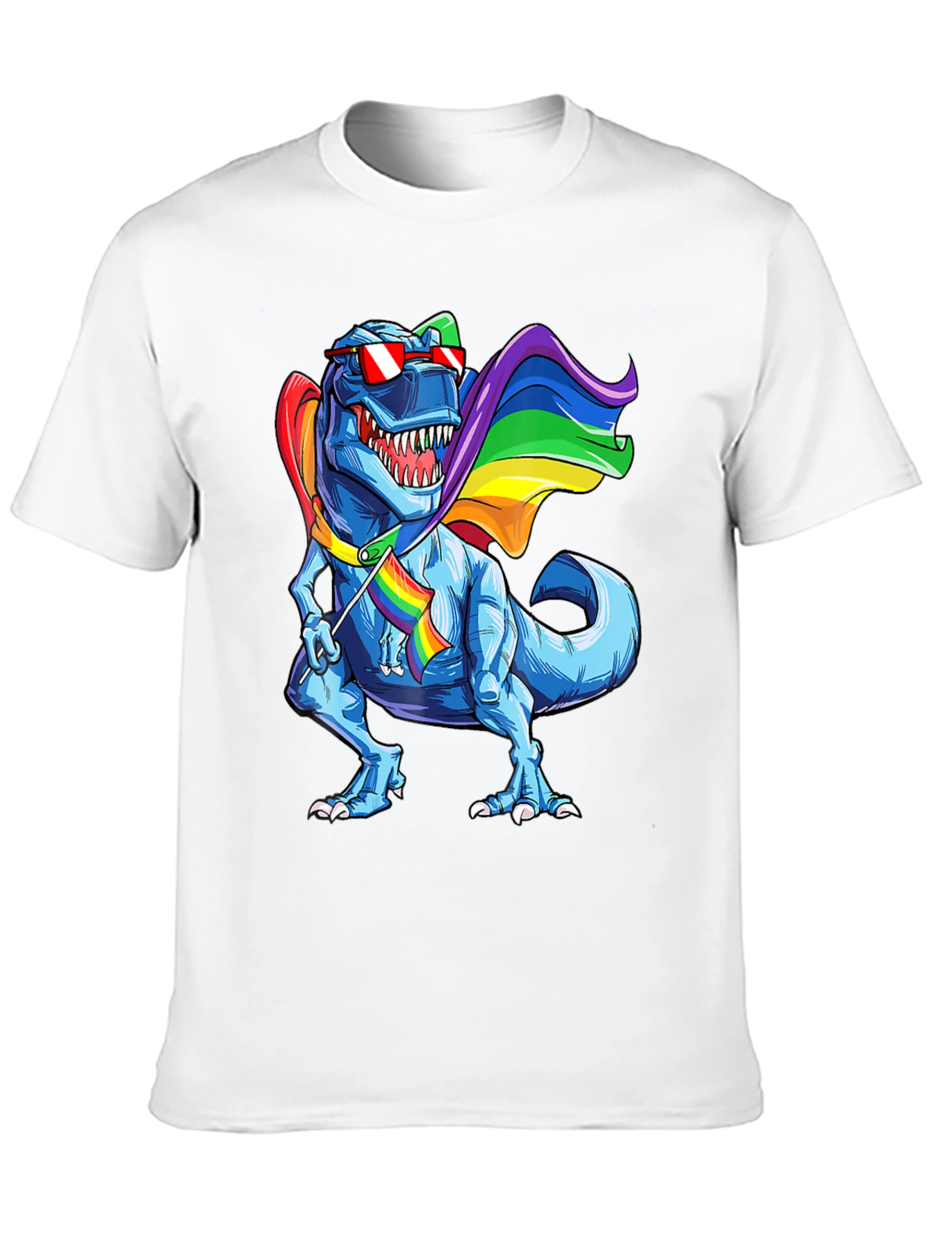 Camiseta Dinosaurio T-Rex Orgullo LGBT