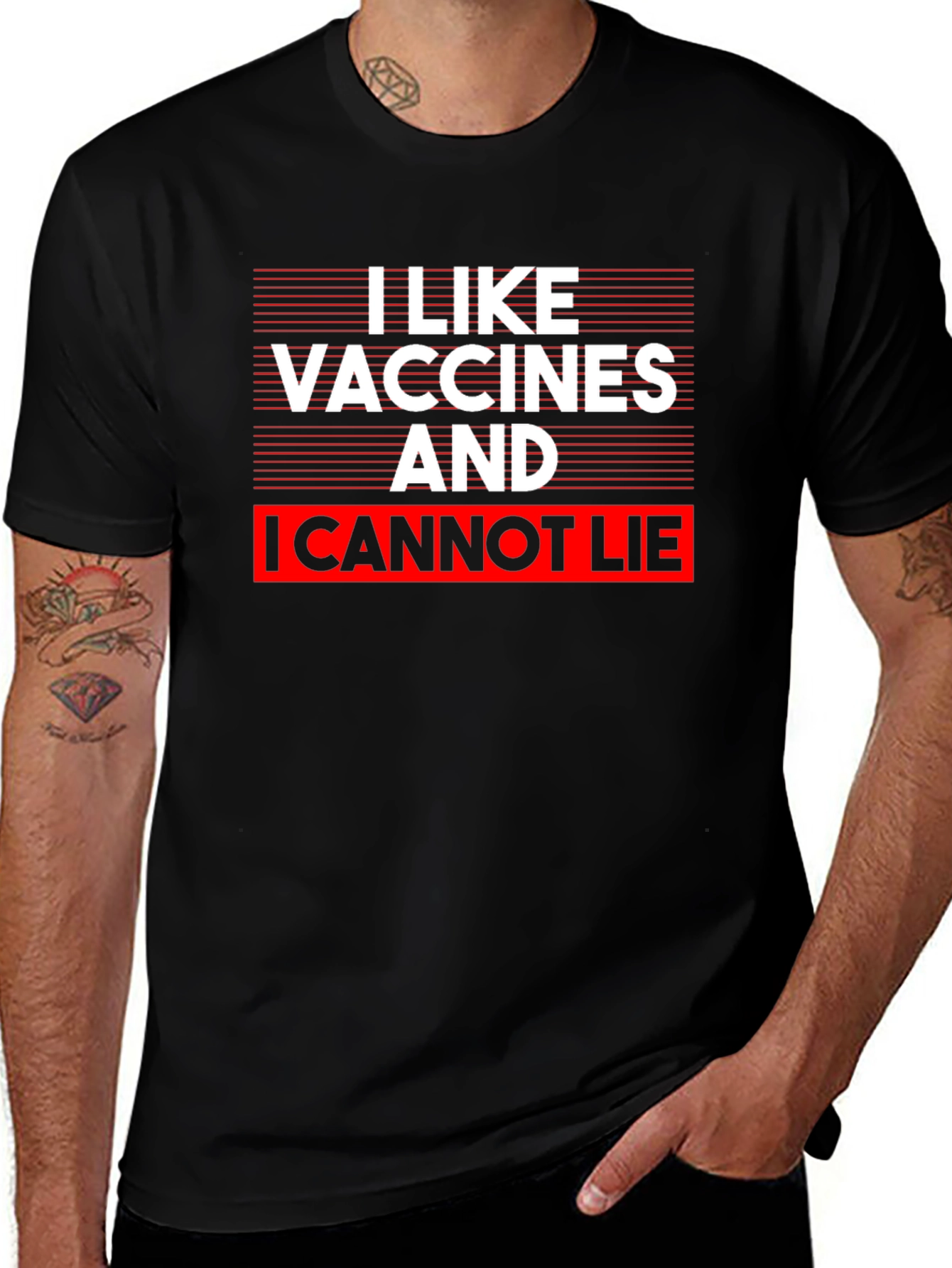 Camiseta Me Gustan las Vacunas y No Puedo Mentir