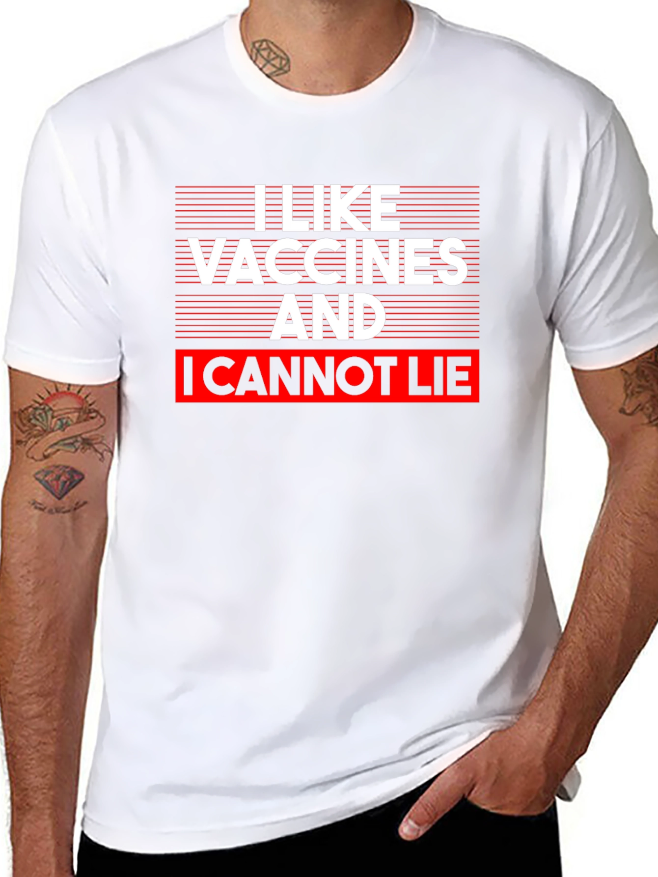 Camiseta Me Gustan las Vacunas y No Puedo Mentir