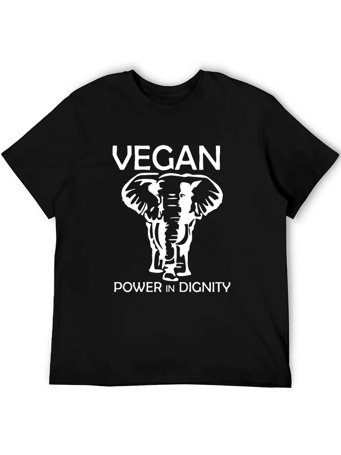 Camiseta Vegana con Elefante - Poder y Dignidad