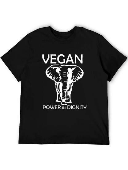 Camiseta Vegana con Elefante - Poder y Dignidad
