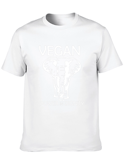Camiseta Vegana con Elefante - Poder y Dignidad