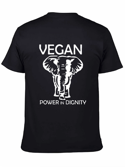 Camiseta Vegana con Elefante - Poder y Dignidad