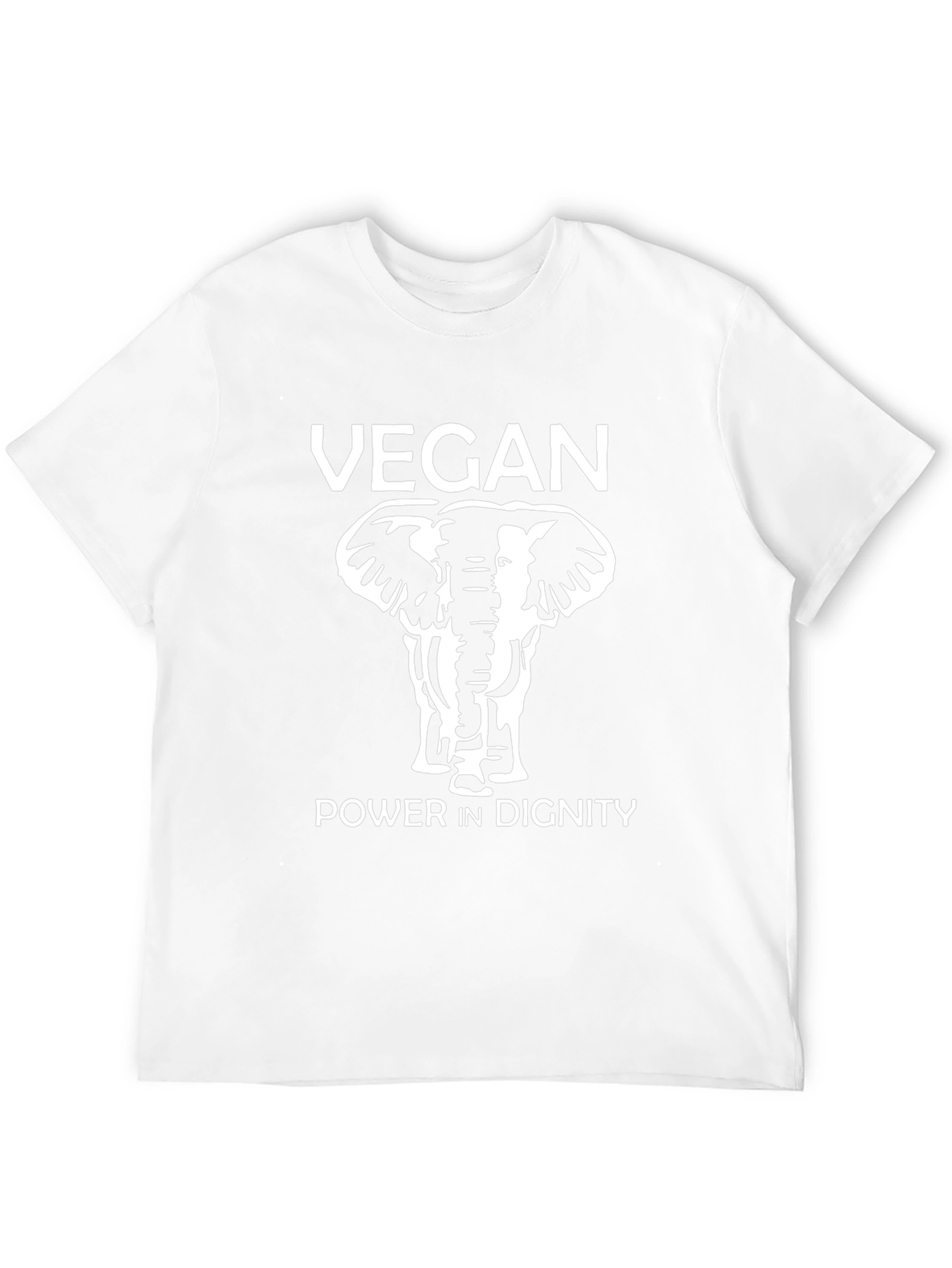 Camiseta Vegana con Elefante - Poder y Dignidad