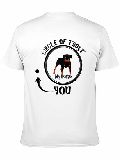 Camiseta Negra Círculo de Confianza Rottweiler