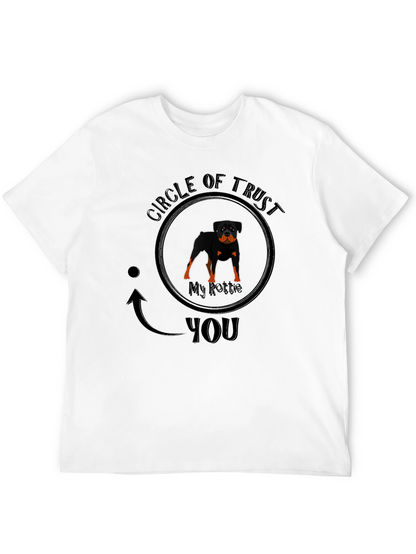 Camiseta Negra Círculo de Confianza Rottweiler