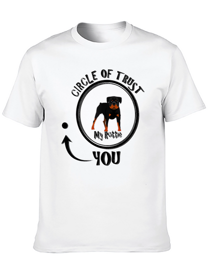 Camiseta Negra Círculo de Confianza Rottweiler