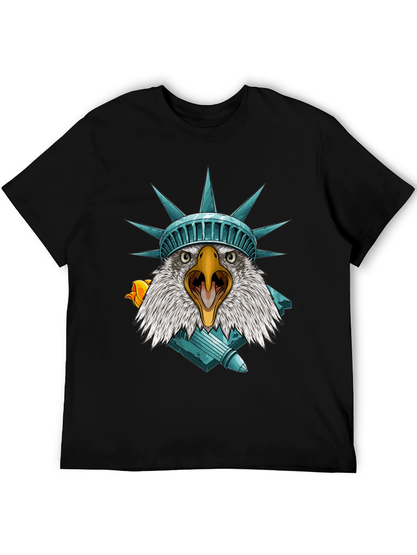 Camiseta Águila Estatua Libertad - Estilo Patriótico