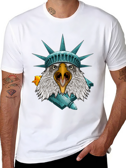 Camiseta Águila Estatua Libertad - Estilo Patriótico