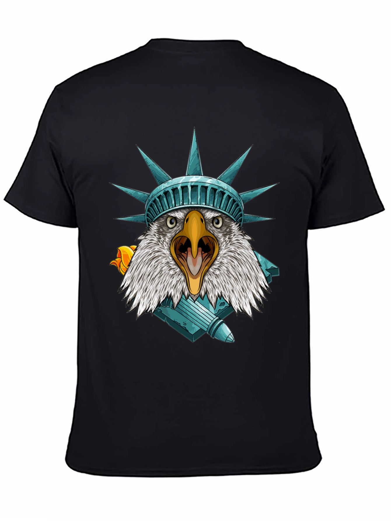 Camiseta Águila Estatua Libertad - Estilo Patriótico