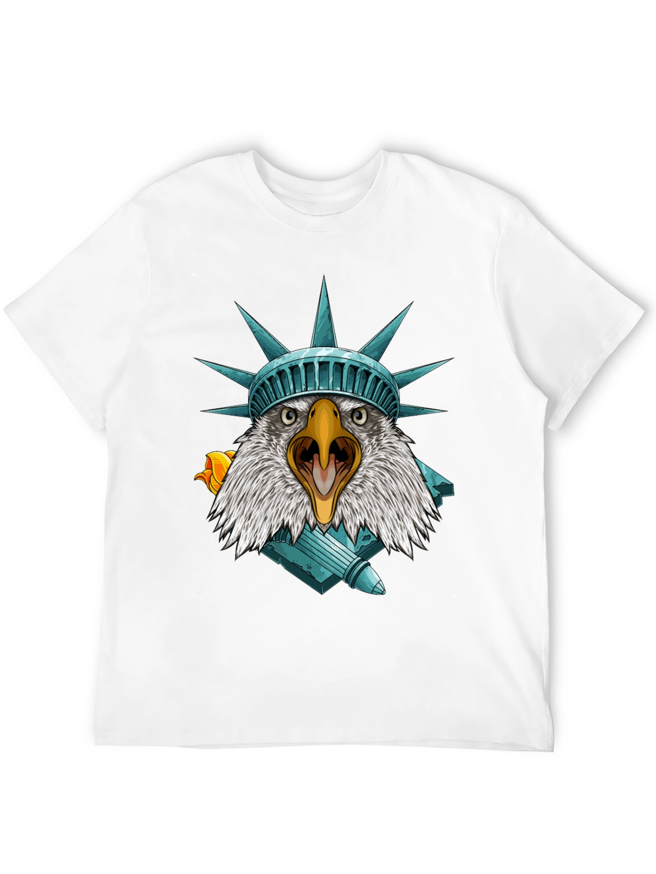 Camiseta Águila Estatua Libertad - Estilo Patriótico