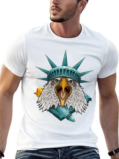 Camiseta Águila Estatua Libertad - Estilo Patriótico